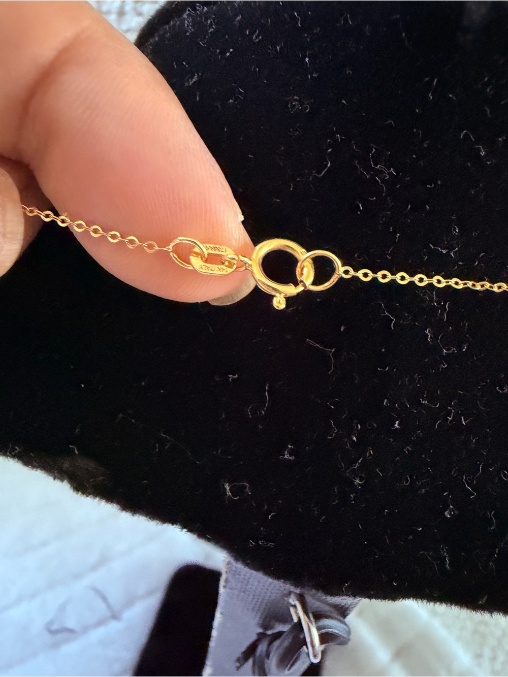 Triple Heart Layered Necklace in 14k Gold - Picture 4 of 4